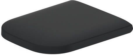 Duravit Happy D.2 WC-zitting 43x35.9x4.3cm met softclose met quickrelease Kunststof Antraciet Mat 0064591300