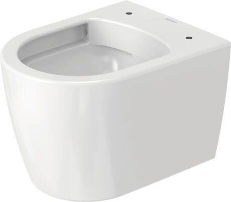 Duravit ME by Starck wandcloset diepspoel compact Rimless m. Hygieneglaze 37x48cm 4.5L m. verdekte bevestiging mat wit 2530099000
