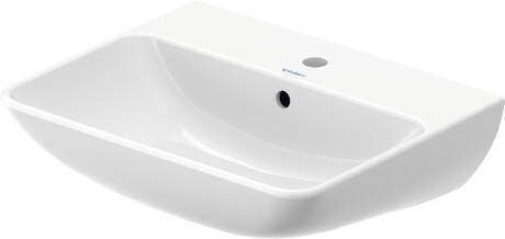 DURAVIT Me By Starck wastafel 55x44cm 1 kraangat glans wit