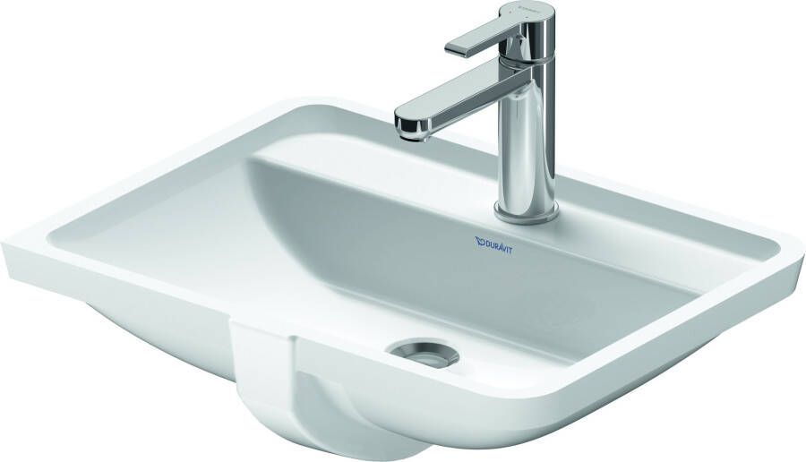 Duravit Starck 3 inbouwwastafel 52.5x40cm 1 kraangat met overloop wit 0302490000