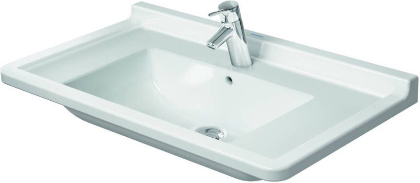 Duravit Philippe Starck 3 meubelwastafel 85x48.5cm met Wondergliss wit 03048000001