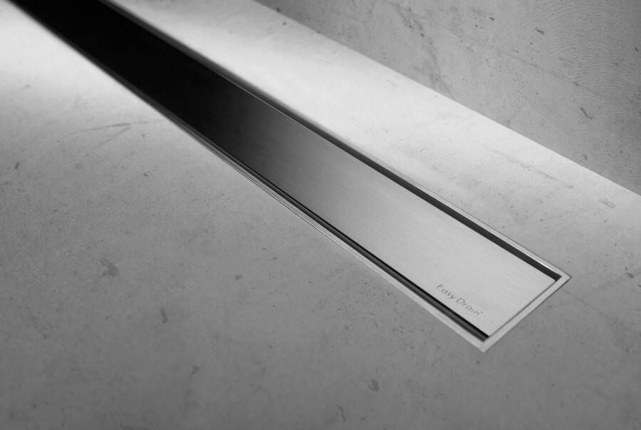Easy Drain Compact taf verlaagd douchegootrooster 70 cm zero voor tegeldikte 3 13 mm rvs MTAFLAAG-700-Z - Foto 2
