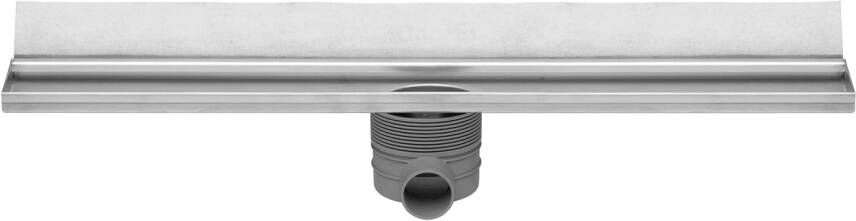 Easy Drain Multi Wall inbouwdeel RVS zonder rooster waterslot 30 35 50mm 110cm inbouw diepte 110mm met zijuitloop EDMWI1100 - Foto 2