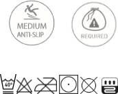 Aquanova Bela Toilet badmat 60x60cm Dark grey