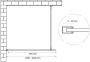 Best Design Dalis-1000 inloopdouche 100x200cm 8mm veiligheidsglas NANO mat zwart 4015190 - Thumbnail 3