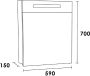 Saniclass 2.0 spiegelkast 60x70x15cm verlichting geintegreerd met 1 rechtsdraaiende spiegeldeur MFC Birch SK-TW60RBR - Thumbnail 3