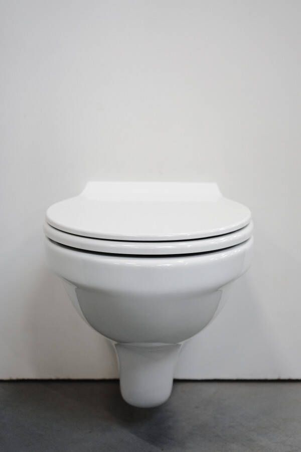 Bewonen Aloni toiletset hangtoilet glans wit met Tece reservoir bedieningsplaat glans wit