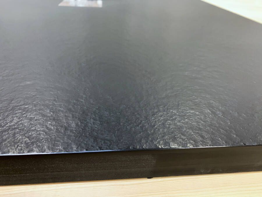 Bewonen Bauke douchebak composietsteen 100x100x3cm zwart