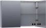 Saniclass Dual spiegelkast 100x70x15cm met 2 links- en rechtsdraaiende spiegeldeuren MDF mat Grijs 7177 - Thumbnail 2