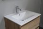 Bewonen Luuk badmeubel 60cm keramische wastafel 1 kraangat eiken zonder spiegel bouwpakket - Thumbnail 3