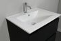 Bewonen Luuk badmeubel 60cm keramische wastafel 1 kraangat mat zwart met spiegelkast geassembleerd - Thumbnail 3