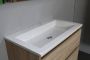 Bewonen Luuk badmeubel 80cm acryl wastafel zonder kraangat eiken met spiegelkast - Thumbnail 3