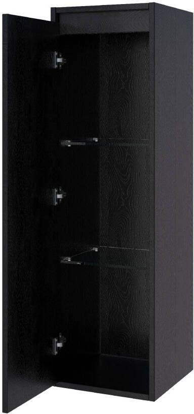 iChoice NEXXT halfhoge kast 120x35x35cm MFC Black Wood Linksdraaiend