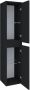 Saniclass Nexxt Badkamerkast 160x35x35cm 2 greep loze links rechtsdraaiende deuren MDF mat zwart 7127 - Thumbnail 2