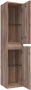 Saniclass Nexxt Badkamerkast 160x35x35cm 2 greep loze links rechtsdraaiende deuren MFC Almond HK-NX160AL - Thumbnail 2
