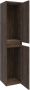 Saniclass Nexxt Badkamerkast 160x35x35cm 2 greep loze links rechtsdraaiende deuren MFC burned bark 7142 - Thumbnail 2