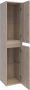 Saniclass Nexxt Badkamerkast 160x35x35cm 2 greep loze links rechtsdraaiende deuren MFC legno calore 7610 - Thumbnail 2