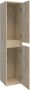 Saniclass Nexxt Badkamerkast 160x35x35cm 2 greep loze links rechtsdraaiende deuren MFC sahara 7130 - Thumbnail 2