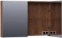 BRAUER Plain Spiegelkast 100x70x15cm 2 links rechtsdraaiende spiegeldeuren MFC viking shield SK-PL100VS - Thumbnail 2