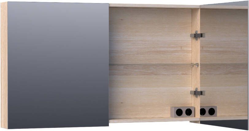 iChoice Plain spiegelkast 120x70cm massief eiken White Oak