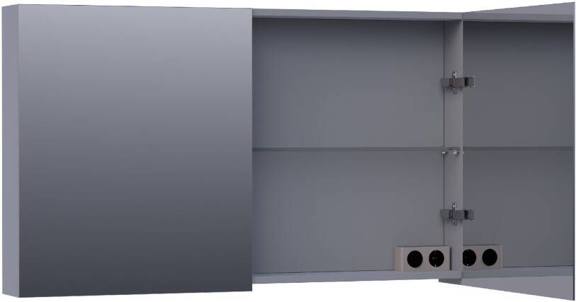 iChoice Plain spiegelkast 120x70cm Mat grijs