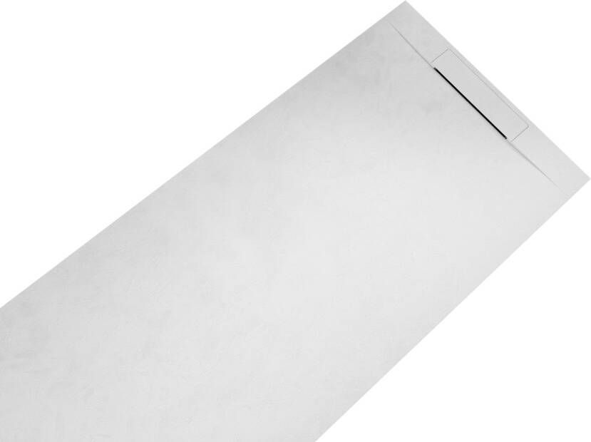 Bewonen Plato douchebak composietsteen 180x90x3cm wit