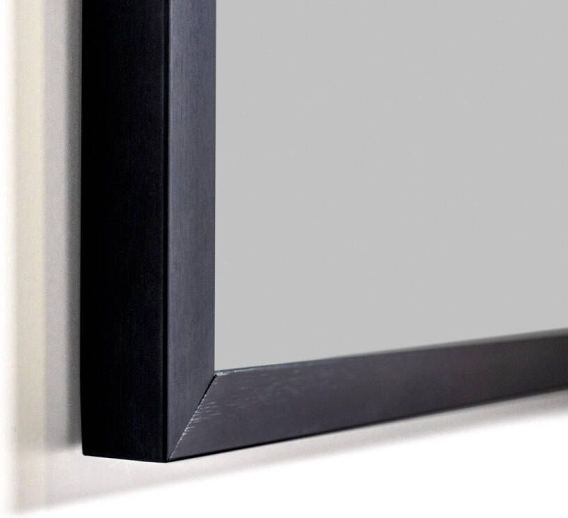 iChoice Silhouette spiegel 100x70cm frame mat zwart aluminium