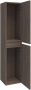 Saniclass Solution badkamerkast 160x35x35cm met 2 greeploze links- en rechtsdraaiende deur MFC Legno Viola 7818 - Thumbnail 3
