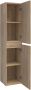 Brauer Solution Badkamerkast 160x35x35cm 2 links- rechtsdraaiende deur hout grey oak HK-NWS160GO - Thumbnail 2