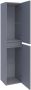 Saniclass Solution Badkamerkast 160x35x35cm 2 greeploze links- rechtsdraaiende deur MDF mat grijs 7809 - Thumbnail 2