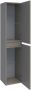 Saniclass Solution Badkamerkast 160x35x35cm 2 greeploze links- rechtsdraaiende deur MDF mat taupe 7806 - Thumbnail 2