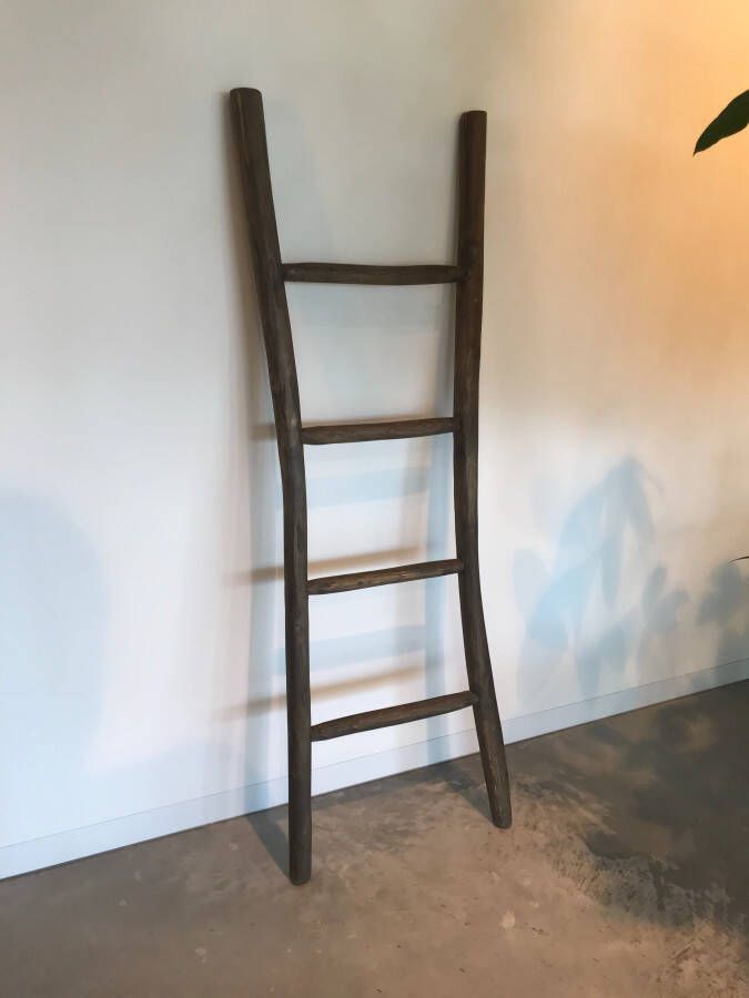 Bewonen Teun badkamer decoratie ladder 150cm