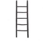 Bewonen Teun badkamer decoratie ladder rustiek 150cm zwart teak - Thumbnail 2