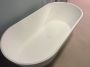 Riho Solid Surface vrijstaand bad met 2 ligzijdes 170x80cm mat wit solid surface - Thumbnail 7