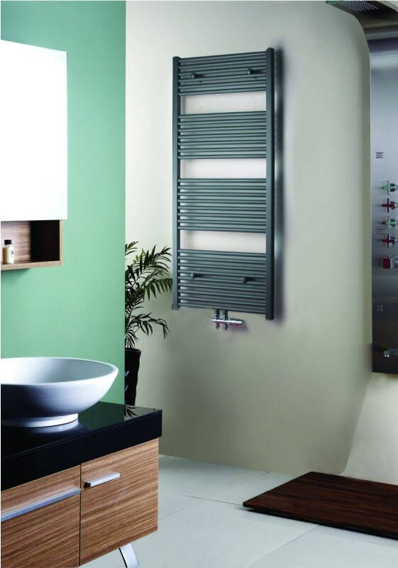 Blinq Altare R handdoekradiator 120 x 50 cm (H X L) grijs metallic