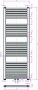 Royal Plaza Sorbus R radiator 50x120cm 420 watt recht met midden aansluiting wit 58791 - Thumbnail 4