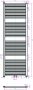 Royal Plaza Sorbus r radiator 60x180 n41 782w recht met midden aansluiting wit 58790 - Thumbnail 5