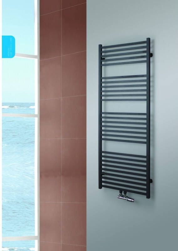 Blinq Altare S handdoekradiator 140 x 60 cm (H X L) grijs metallic