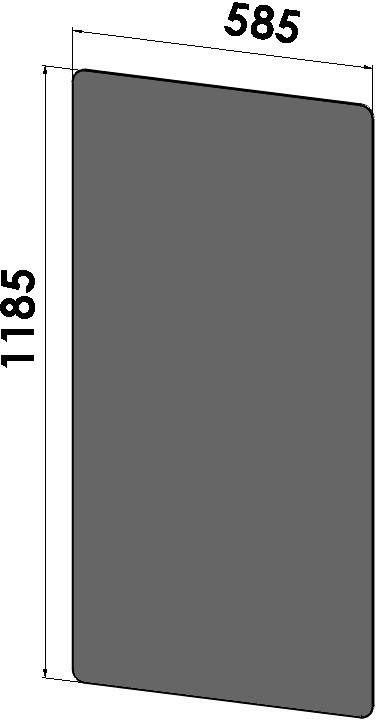 Blinq Loxo infrarood paneel 118 5x58 5cm 600W mat zwart
