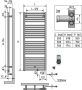 Sub 481 elektrische radiator met thermostaat en afstandsbediening 50x171 4 cm 1000W verkeerswit (ral 9016) - Thumbnail 2