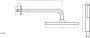 BLUE LABEL Brondby facet douchesysteem horizontaal met houder incl. inbouwdeel omstel hoofddouche 250mm gun metal - Thumbnail 3
