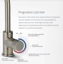 BLUE LABEL Brondby facet douchesysteem horizontaal met houder incl. inbouwdeel omstel hoofddouche 250mm gun metal - Thumbnail 4