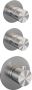 Brauer Brushed Edition Regendoucheset inbouw hoofddouche 20cm Wandarm glijstang met inbouwdeel Gladde knoppen handdouche Rond 3 standen PVD geborsteld RVS 5-NG-080 - Thumbnail 14