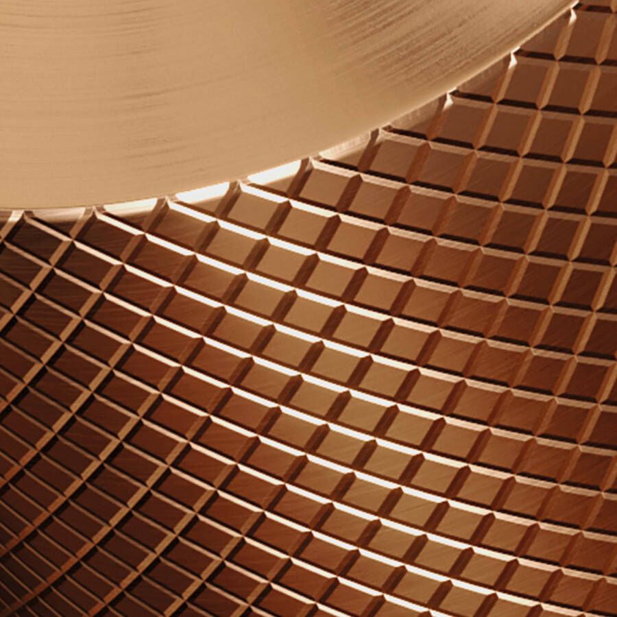 Brauer Copper Carving verhoogde opbouw wastafelmengkraan model A koper geborsteld PVD
