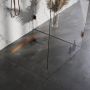 Brauer Douchegoot 80x7.5cm vloerflens tegelinlegrooster omkeerbaar RVS geborsteld koper DR-MRF80GK - Thumbnail 3