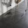 Brauer Douchegoot 60x7 cm Zwart Vloerflens Inclusief Kunststof Sifon Verstelbare Poten - Thumbnail 8