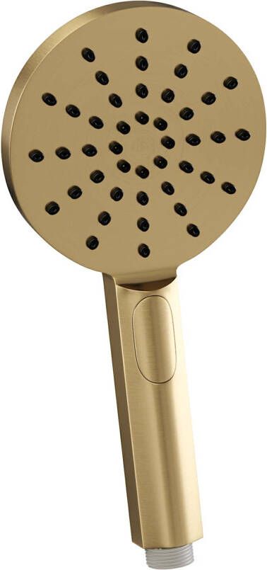 Brauer Gold Carving badthermostaat met glijstangset 3-standen handdouche goud geborsteld PVD