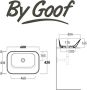 By Goof Mees Design Waskom 60x42x16.6cm Rechthoek Mat Grijs SW073S6201 - Thumbnail 4