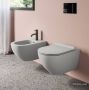CATALANO Sfera wandcloset zonder spoelrand 54cm mat cement met gratis toiletblokhouder en 8 Duofresh sticks - Thumbnail 2