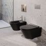 CATALANO New Zero wandcloset 55X35 cm mat zwart met gratis toiletblokhouder en 8 Duofresh sticks - Thumbnail 2